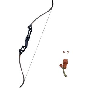 Topbows Falcon 60" Takedown Hunting Recurve Bow Metal Riser 30 35 40 45 50 55 60 65 70 Lbs Black/Camo Right Hand