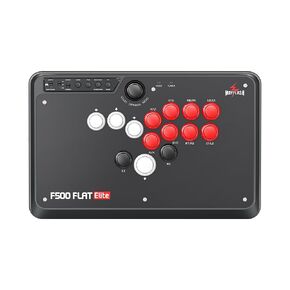 MAYFLASH F500 FLAT Elite Fight Stick All Button Arcade Leverless Controller with Sanwa OBSF buttons for PS4, PC, Xbox Series S/X, Switch, Steam Deck, macOS, Android, Raspberry Pi and more
