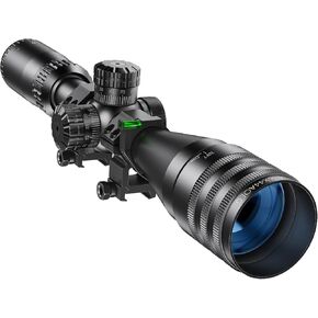 BESTSIGHT 4-16x44 Rifle Scope,Long Range Scope,Second Focal Plane Scope,5-Level Red Green Illuminated Reticle and Side Focus Dial and Locking Turret Sunshade,Fully Multi-Coat HD Lenses