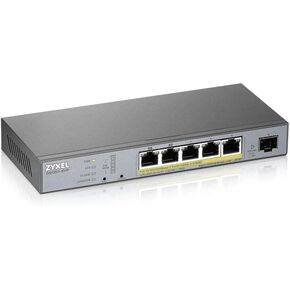 Zyxel Nebula 24-port Gigabit Smart Managed PoE+ Switch with 375 Watt Budget and 2 Gigabit Combo Ports with Nebula Cloud Managment, Long Range PoE Switch [GS1350-26HP]
