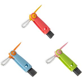 3 in 1 Cup Lid Gap Cleaning Brush Set, Multifunctional Water Baby Bottle Cleaning Tools, Home Kitchen Crevice Cleaning Tools (3Pcs)