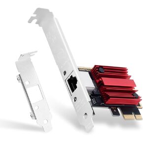 2.5GB PCI-E Network Card NIC (RTL8125) Chipset-RJ45 PCIe to 2.5 Gigabit Ethernet Network Adapter Support Windows 11/10/8.1/8/7