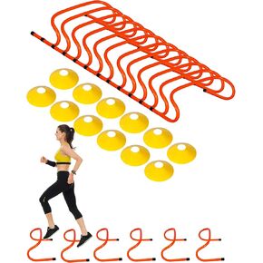 Lineslife Agility Ladder Speed Training Equipment - Includes Agility Ladder,Jump Rope, Agility Hurdles,Disc Cones,Soccer Training Equipment for Youth Adults