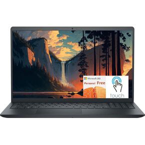 Dell Inspiron 15 Laptop, 15.6" Full HD Touchscreen Business & Student Laptop computer, AMD Ryzen 5 7530U 6-Core Processor, 32GB RAM 1TB SSD, Windows 11 Laptop with 1 Year Microsoft 365, Carbon Black