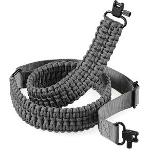 Rifle Sling with Swivels 2 Point Paracord Shotgun Sling with Quick Adjustable Length Rifle Strap for Outdoor Hunting