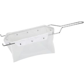 Fryer Filter Bag & Frame, Fryer Oil Filter, Filter Bag Easy to Clean with Hot Water, Reusable Fryer Oil Filter Strainer, Filter Fry Oil, Suitable for 70 lb Polishing Oil