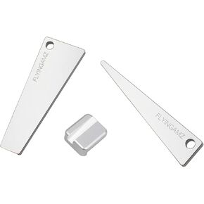 Optic Leveler Combo Compatible with Rifle Scope Adjustment and Leveling Scopes Mounted in Rings or One-Piece Mounts - Sliver