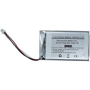 1250mAh 3.7V GPS Navigator Replacement Battery for Garmin Edge 605, Edge 705, 361-00019-12