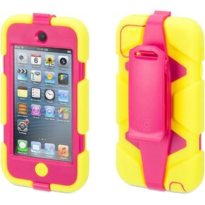 Griffin Survivor with Belt Clip for 5th gen. iPod Touch, Citron/Pink