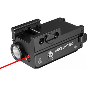 450 Lumen Pistol Flashlight Green Beam Laser Light Combo Gun Light, Compact Pistol Laser Flashlight Combo USB-C Rechargeable Tactical Flashlight for GL or Picatinny Rail