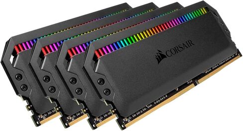 Corsair Dominator Platinum RGB 64GB (4x16GB) DDR4 3600 (PC4-28800) C16 1.35V AMD Optimized Memory – Black in Saudi Arabia