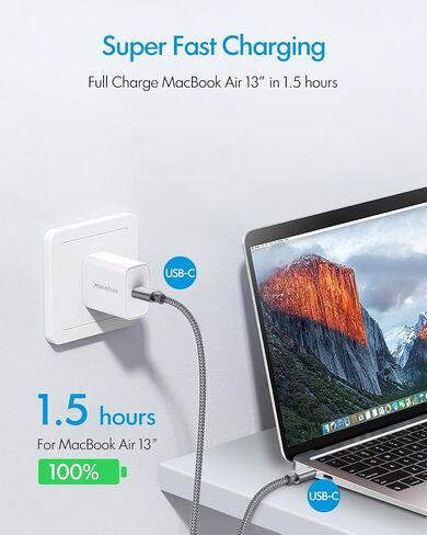 CLEEFUN USB C to USB C Cable 3ft, 5-Pack C to C Cable Fast Charging 60W | Type C Charger for iPhone 17 16 15 Pro Max/Plus, Samsung Galaxy S26 S25 S24 Ultra, iPad/MacBook USBC to USBC Cord in Kuwait