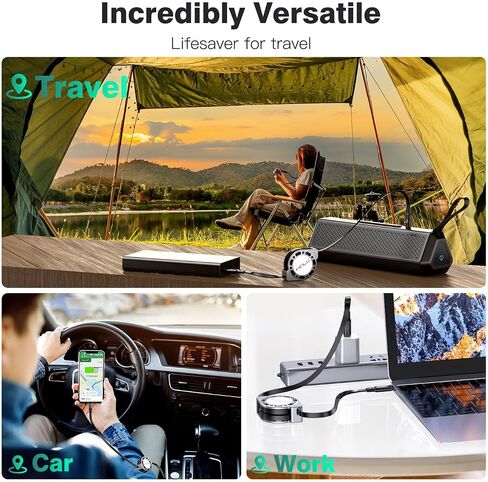 Retractable USB C to USB C Cable(4ft, 2Pack),100W USB C to C Fast Charging Cord, Type C Charger Cable for iPhone 16/15 Series Samsung Galaxy S24 S21 S10 Note 10 MacBook iPad Kindle More in Kuwait
