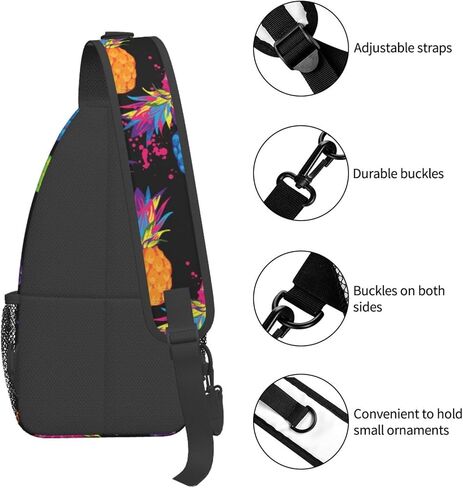 Sling Backpack Unisex Crossbody Chest Bag Shoulder Chest Bag For Women Men Hiking Travel in Kuwait