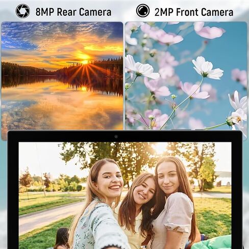 تابلت Android 14، أجهزة لوحية مقاس 10 بوصة مع حافظة، ذاكرة وصول عشوائي 8 جيجابايت + ذاكرة تخزين داخلية 64 جيجابايت / كمبيوتر لوحي قابل للتوسيع 1 تيرابايت، معالج رباعي النواة 1.8 جيجا هرتز، شاشة لمس IPS 1280*800، كاميرا 8 ميجابكسل، بطارية 6000 مللي أمبير،  in Kuwait