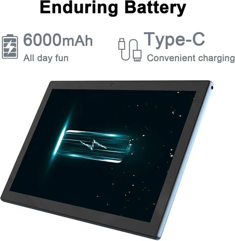 تابلت Android 14، أجهزة لوحية مقاس 10 بوصة مع حافظة، ذاكرة وصول عشوائي 8 جيجابايت + ذاكرة تخزين داخلية 64 جيجابايت / كمبيوتر لوحي قابل للتوسيع 1 تيرابايت، معالج رباعي النواة 1.8 جيجا هرتز، شاشة لمس IPS 1280*800، كاميرا 8 ميجابكسل، بطارية 6000 مللي أمبير،  in Kuwait