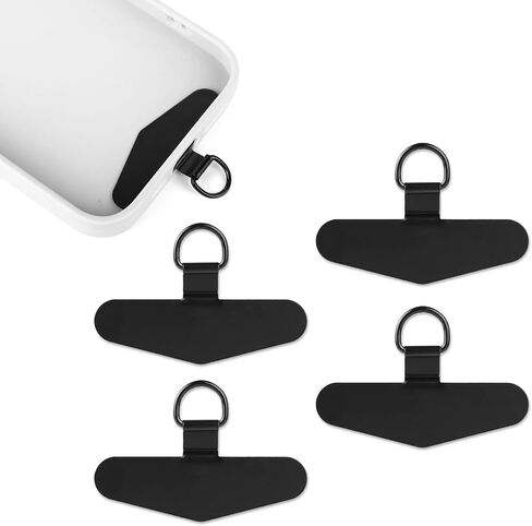 4pcs Phone Tether Tabs, Phone Lanyard Tab Phone Strap Connector Universal Metal Cell Phone Lanyard Patch Pad in Saudi Arabia