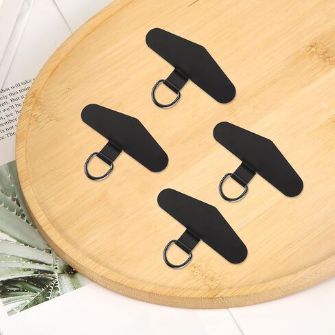 4pcs Phone Tether Tabs, Phone Lanyard Tab Phone Strap Connector Universal Metal Cell Phone Lanyard Patch Pad in Saudi Arabia