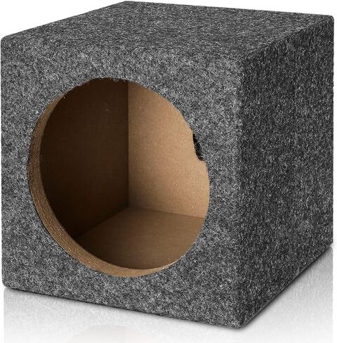 Facmogu 6.5in Gray Carpet Speaker Enclosure, Subwoofer Driver Enclosure with Ports for DIY Car or Truck Audio Custom, Car Subwoofer Box with Sound-Absorbing Cotton & Premium Carpeted Finish in Kuwait