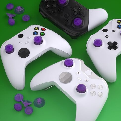 عصا تحكم eXtremeRate Edge قابلة للتبديل لوحدة تحكم Xbox Core، عصا تحكم تناظرية قابلة للتبديل واضحة لأجهزة Xbox One S/X، وحدة تحكم Xbox Elite V1، لجهاز تحكم Nintendo Switch Pro in Saudi Arabia
