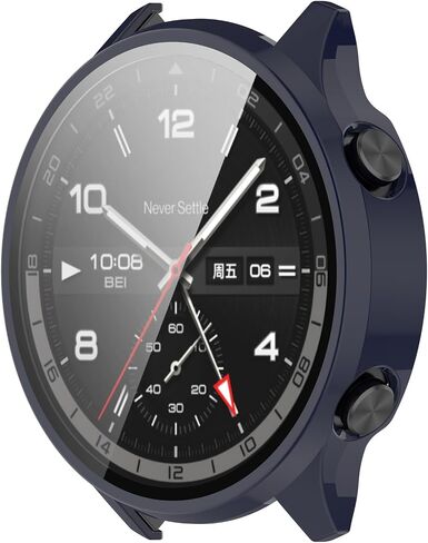 FitTurn Compatible with Oneplus Watch 2R Screen Protector, Full Protective Case Scratched Resistant Protective Case Cover for Oneplus Watch 2R Bumper (Black) in Saudi Arabia