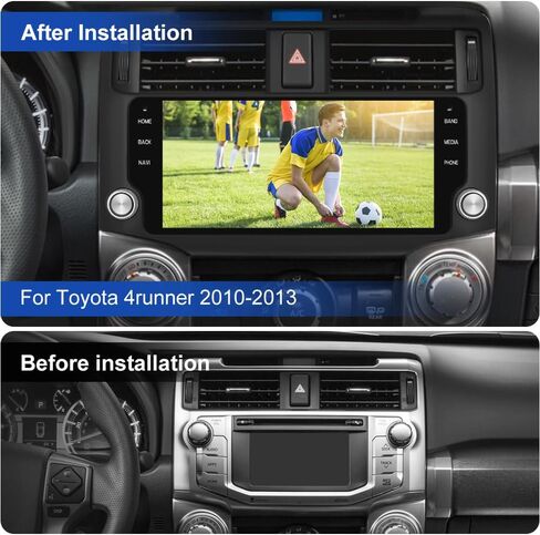 Android 13 Car Stereo for Toyota 4Runner 2014-2019 with Wireless CarPlay Android Auto,10.33 inch Touch Screen Bluetooth GPS WiFi DSP 4G RAM 64G ROM Black Head Unit in Saudi Arabia