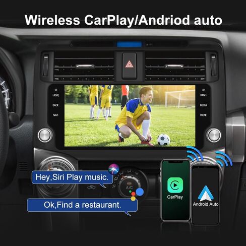 Android 13 Car Stereo for Toyota 4Runner 2014-2019 with Wireless CarPlay Android Auto,10.33 inch Touch Screen Bluetooth GPS WiFi DSP 4G RAM 64G ROM Black Head Unit in Saudi Arabia