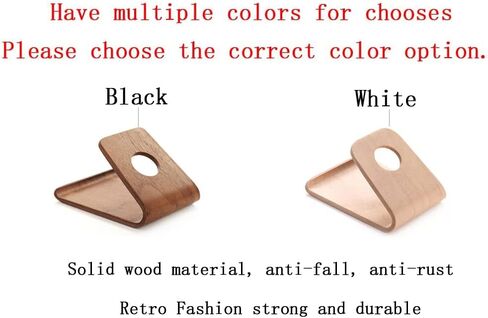 Retro Luxury Solid Wooden Cell Phone Stand, Desk Mount Universal for iPhone 14 Plus 15 Pro Max 13 12 11 16 and Other Mobile Phones Tablet PC E-Book Desktop Holder (Black) in Kuwait