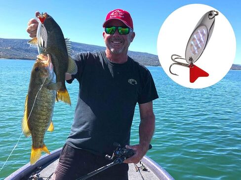 Spoon Fishing Lures Trout Lures Fishing Spoons Lures Hard Metal Jigging Baits with Treble Hooks Casting Spoon Lures for Bass Pike Trout Walleye Salmon in Saudi Arabia