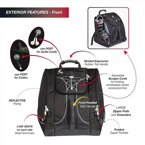 Athalon Everything Boot Bag, One Size, Powder Gray in Kuwait