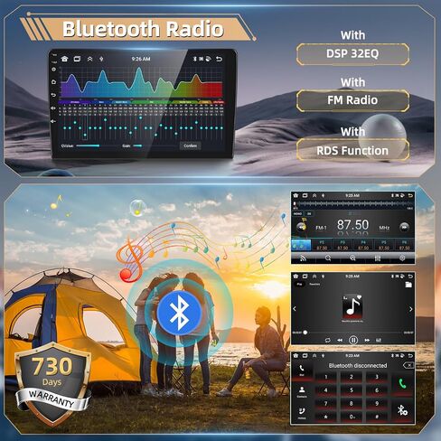 راديو ستيريو Podofo Carplay لسيارة Ford Focus 2012-2018 مقاس 9 بوصات مع نظام Android Auto GPS in Saudi Arabia