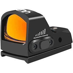 UUQ Mini Reflex Red/Green Dot Sight for Rifles, Pistols and Shotguns 2MOA,7 Brightness Adjustments，Suitable for RMR or 20mm Picatinny Rail