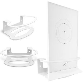 StarLink Mount, Starlink Mounting Kit, Starlink Accessories Metal Wall Mount Router Protection for StarLink Mesh Router V2 Star Link Internet (Pack of 1 White)