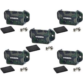 Universal Ham Radio Hanger Holder Mount with Adhesive Back, Pre Drill Holes with Self-Tapping Screw for Baofeng Midland Kenwood Motorola Talkabout Cobra CB Handheld Walkie-Talkie(Camo Pack of 5)