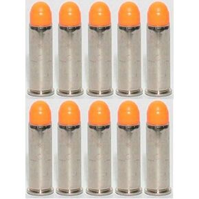 ST Action Pro Pack Of 10 Inert .38 Special Orange Safety Trainer Cartridge Dummy Ammunition Ammo Shell Rounds with Nickel Case