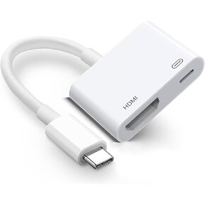 USB C to HDMI Adapter 4K@60Hz for iPhone 15/16, Apple MFi Certified Type-C Digital AV HDMI Converter for MacBook Pro/Air, iPad Pro, iMac, Galaxy S24, Surface, XPS and More