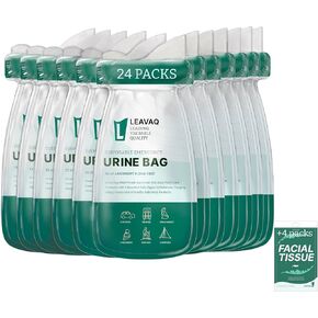 Disposable Urine Bag 12/24 PCS 800ML - Portable Urinal & Female Urinal for Travel, Leak-Proof Emergency Toilet Solution, Unisex Pee Bags for Men, Women, Camping, Traffic Jams, Kids - Compact