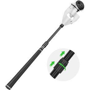 VR Golf Club Compatible with Meta Oculus Quest 3S/3 Accessories, Retractable Golf Club Handle Attachment for Holding VR Controller, Realistic VR Golf Grip Accessory, Enhance Golf Games Experience