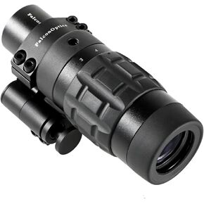 1.5X - 5X Red Dot Sight Optic Scope Magnifier with Flip to Side Mount