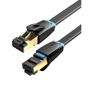 VENTION Ethernet Cable, Cat8 Network RJ45 SFTP LAN Patch Cable Flat Design Twisted Pair Wire Support High-Speed 25Gbps 2000MHz for Switch, Router, Patch Panel, PS5, Data Center Web Camera(3m)