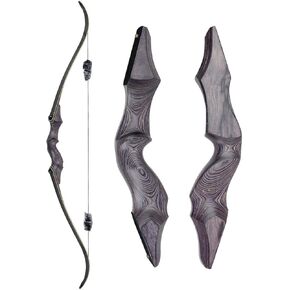 Archery Takedown Recurve Bow 60inch 30lbs,35lbs,40lbs,45lbs,50lbs,55lbs,60bs Traditional Hunting Bows Target Shooting Practice for Right Hand