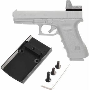 قاعدة تثبيت لوحة الرؤية المنعكسة متوافقة مع مسدس Glock RMR VISM Red Dot Sight
