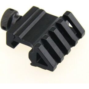 TACFUN Weaver Picatinny Style 45 Degree 4 Slots Offset Angle Rail Mount, Flashlight, Sight, RED Laser