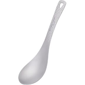 iBasingo Titanium Spoon with Big Bowl Ultralight Durable for Outdoor Camping Picnic BBQ Eating Soup Spoon Flatware Utensils 15.5cm Ti1067T 1 PC