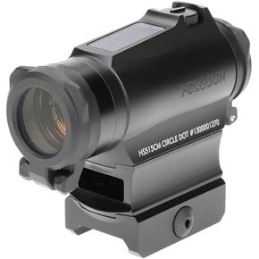 HOLOSUN HS515CM / HE515CM-GR 2 MOA Dot & 65 MOA Circle Micro Sight for Rifle - Waterproof Shake-Awake Solar/Battery Sight with Multiple Reticle System & 12 Brightness Settings - Red/Green Dot Options