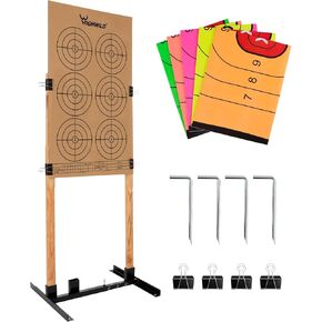 Highwild Adjustable Target Stand Base for Paper Shooting Targets Cardboard - H Shape - USPSA/IPSC - IDPA Practice - Upgraded Version (1 Pack)