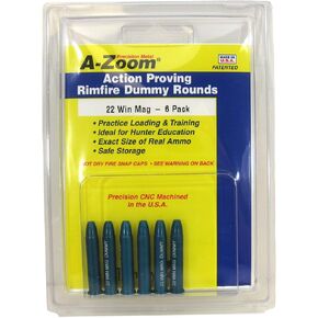 A-ZOOM 12204 Dummy Rounds for 22 Win Mag (Pack of 6)