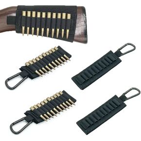 10 Rounds Tactical Buttstock Rifle Shotgun Shell Bullet Holder Stock Ammo Carrier for 30-30 30-06 .410 .270 .22-250 .222 .223 .243 Winchester 6.5x50R