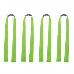 ZRM&E 4pcs Green Slingshot Wide Flat Rubber Band 1.0mm Thickness Heavy Flat Rubber Band for Slingshot/Hunting Catapult Elastic Bungee