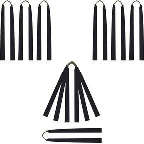 10pcs Powerful Pro Slingshot Flat Bands Replacement Rubber Bands Black 0.8mm Thickness Hunting Catapult Elastic Bungee